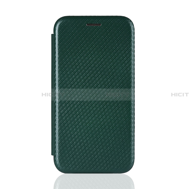 Custodia Portafoglio In Pelle Cover con Supporto L04Z per Samsung Galaxy A21 SC-42A Verde