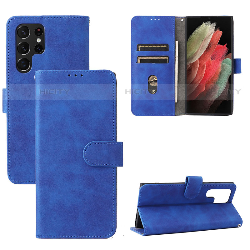 Custodia Portafoglio In Pelle Cover con Supporto L04Z per Samsung Galaxy S21 Ultra 5G