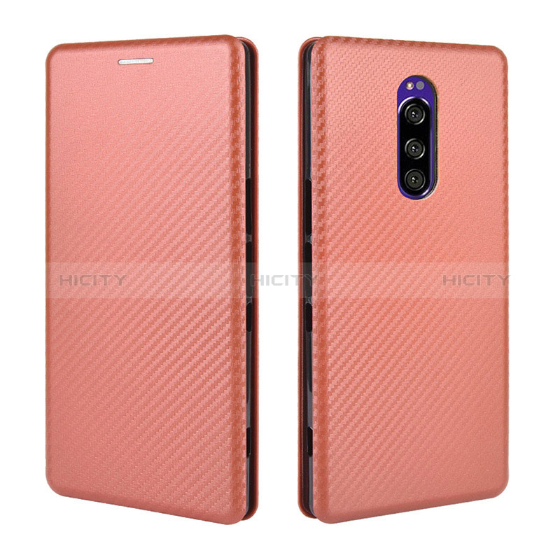 Custodia Portafoglio In Pelle Cover con Supporto L04Z per Sony Xperia 1