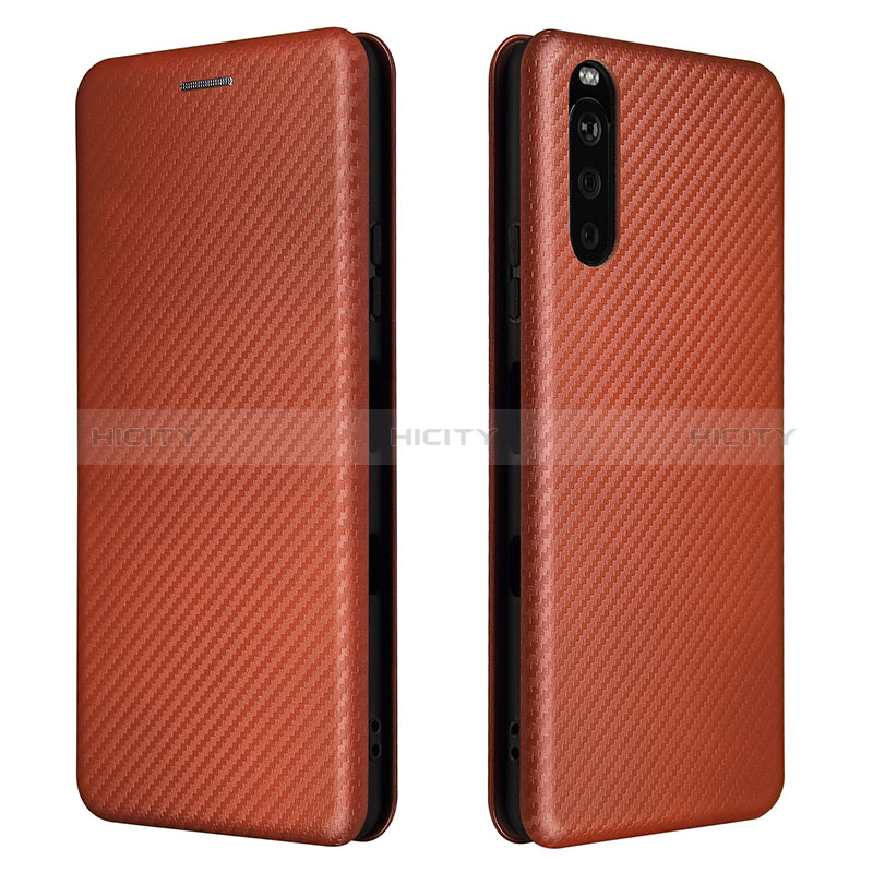 Custodia Portafoglio In Pelle Cover con Supporto L04Z per Sony Xperia 10 III