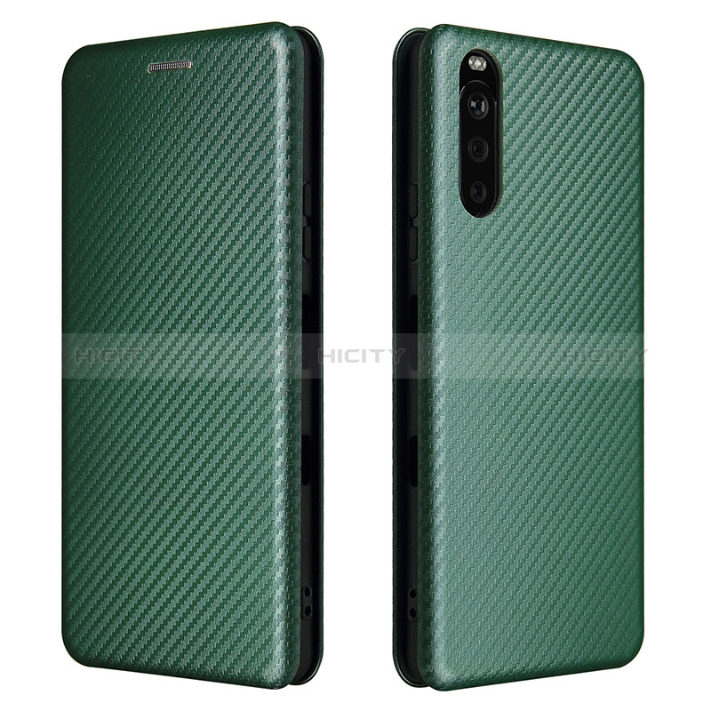 Custodia Portafoglio In Pelle Cover con Supporto L04Z per Sony Xperia 10 III