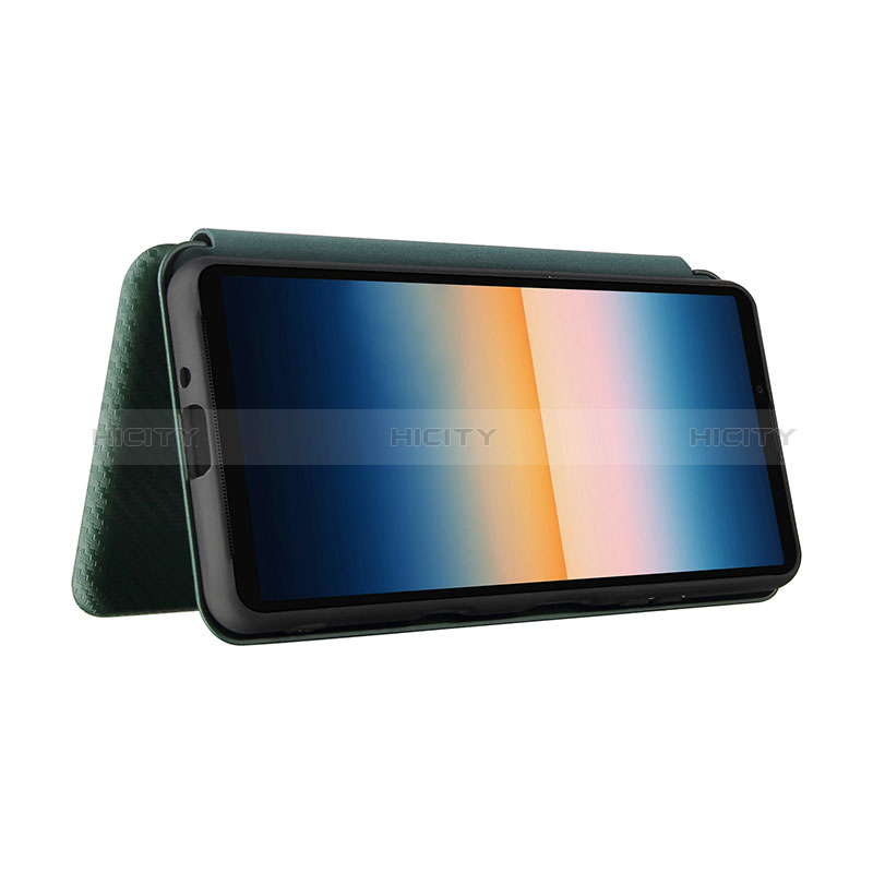 Custodia Portafoglio In Pelle Cover con Supporto L04Z per Sony Xperia 10 III Lite