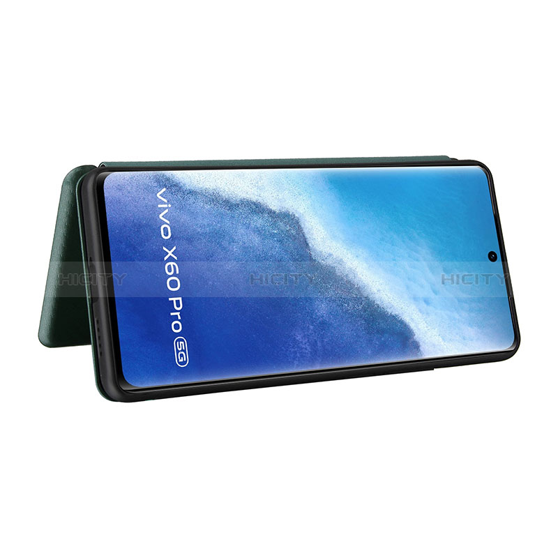 Custodia Portafoglio In Pelle Cover con Supporto L04Z per Vivo X60 Pro 5G