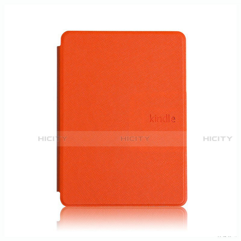 Custodia Portafoglio In Pelle Cover con Supporto L05 per Amazon Kindle Paperwhite 6 inch Arancione