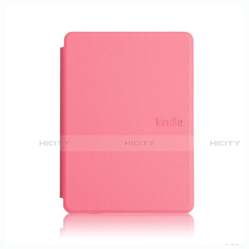 Custodia Portafoglio In Pelle Cover con Supporto L05 per Amazon Kindle Paperwhite 6 inch Rosa