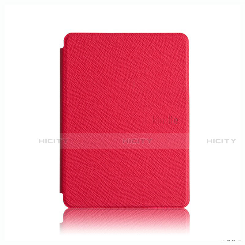 Custodia Portafoglio In Pelle Cover con Supporto L05 per Amazon Kindle Paperwhite 6 inch Rosso