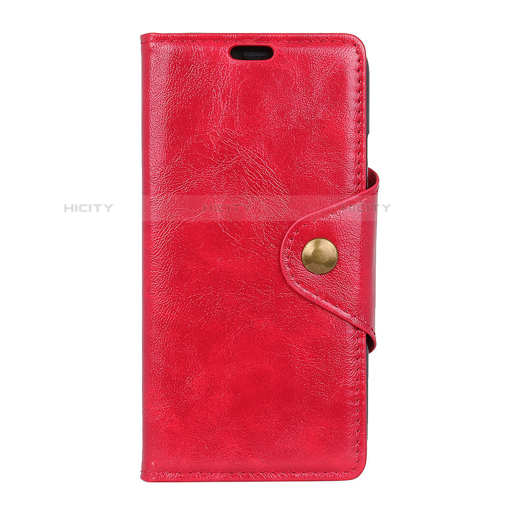 Custodia Portafoglio In Pelle Cover con Supporto L05 per Asus Zenfone 5 ZE620KL Rosso