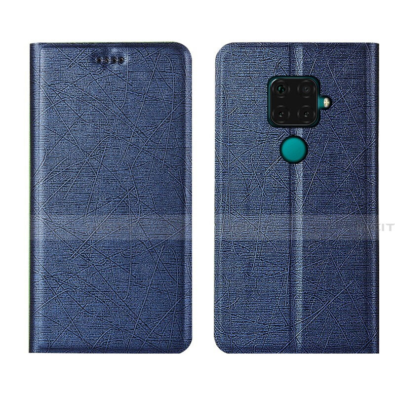 Custodia Portafoglio In Pelle Cover con Supporto L05 per Huawei Mate 30 Lite Blu