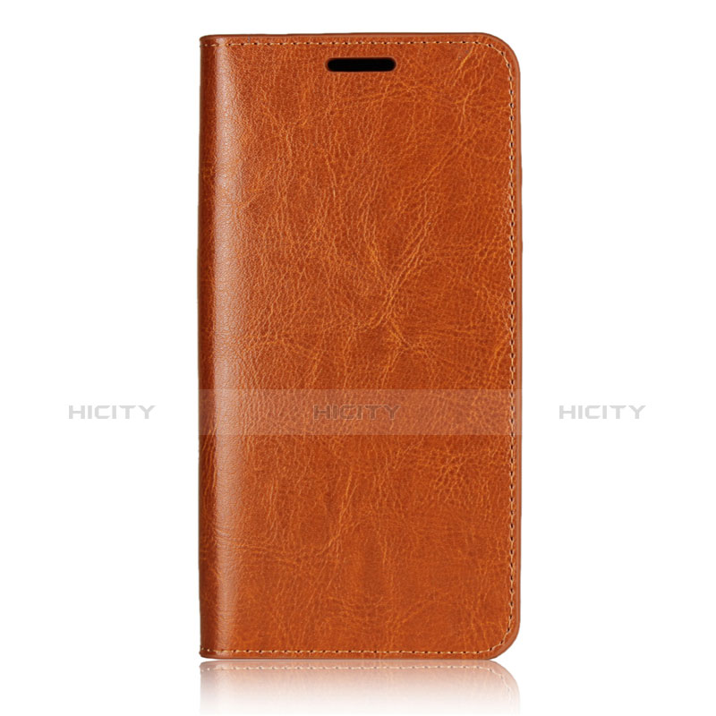 Custodia Portafoglio In Pelle Cover con Supporto L05 per Huawei P20 Arancione