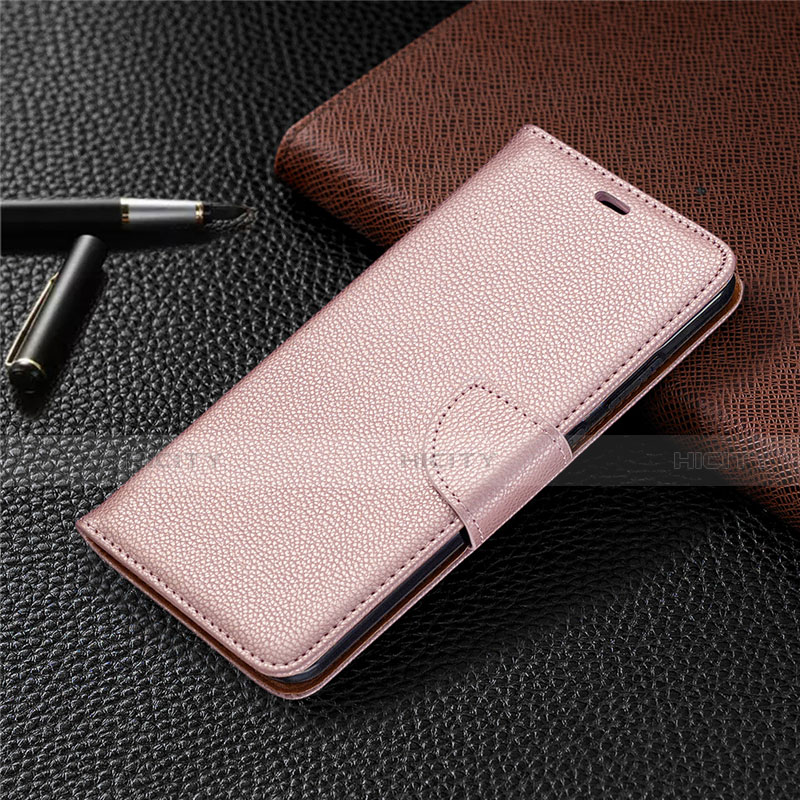 Custodia Portafoglio In Pelle Cover con Supporto L05 per Nokia 5.3 Oro Rosa