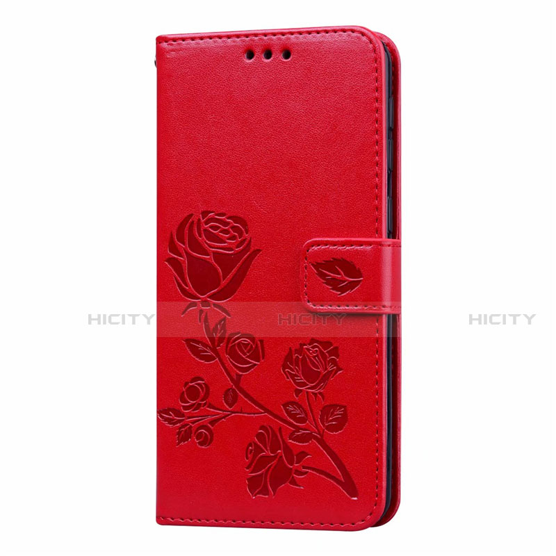 Custodia Portafoglio In Pelle Cover con Supporto L05 per Samsung Galaxy M21s Rosso