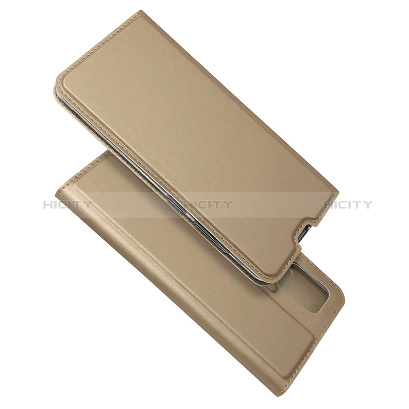 Custodia Portafoglio In Pelle Cover con Supporto L05 per Samsung Galaxy M40S Oro