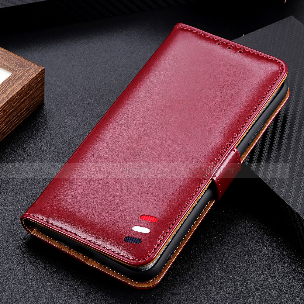 Custodia Portafoglio In Pelle Cover con Supporto L05 per Samsung Galaxy M51 Rosso Rosa