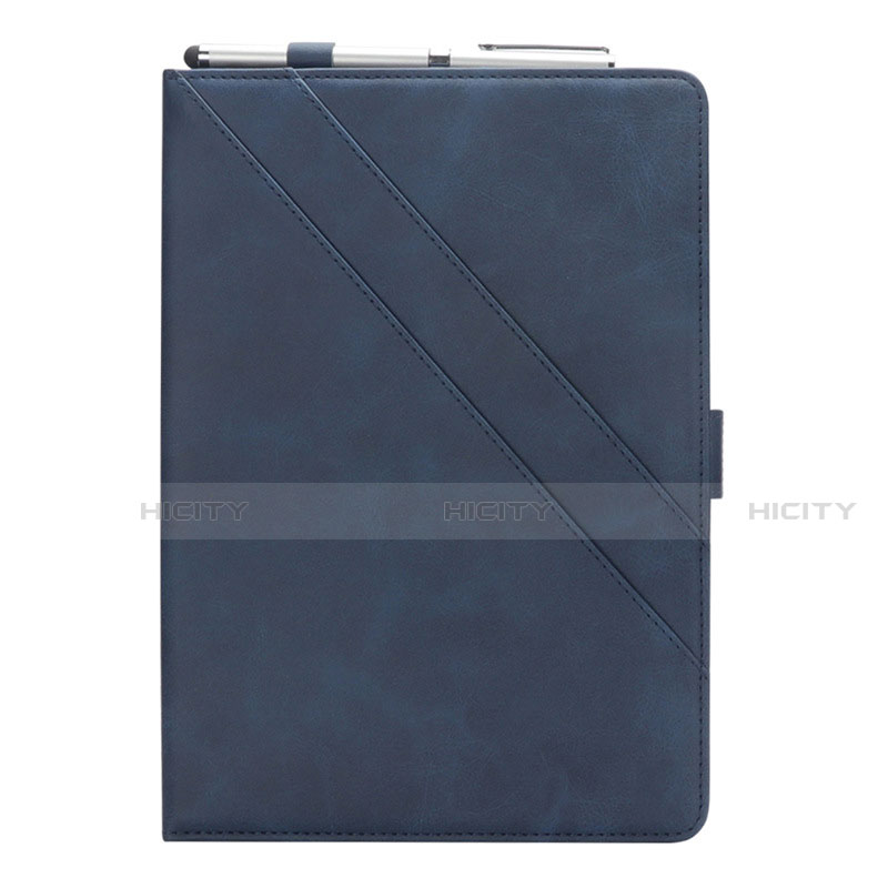 Custodia Portafoglio In Pelle Cover con Supporto L05 per Samsung Galaxy Tab S6 Lite 10.4 SM-P610 Blu