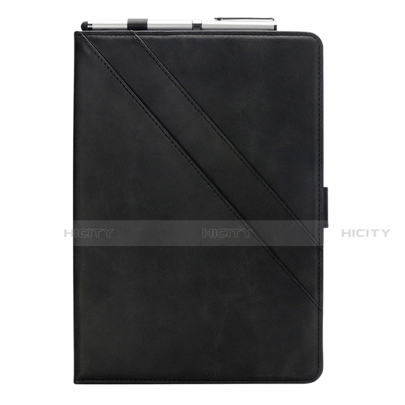 Custodia Portafoglio In Pelle Cover con Supporto L05 per Samsung Galaxy Tab S6 Lite 10.4 SM-P610 Nero