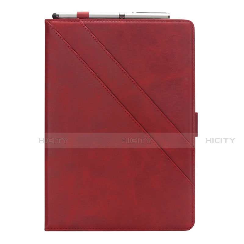 Custodia Portafoglio In Pelle Cover con Supporto L05 per Samsung Galaxy Tab S6 Lite 10.4 SM-P610 Rosso