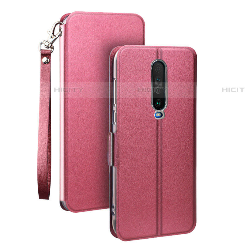 Custodia Portafoglio In Pelle Cover con Supporto L05 per Xiaomi Redmi K30 5G Rosa Caldo