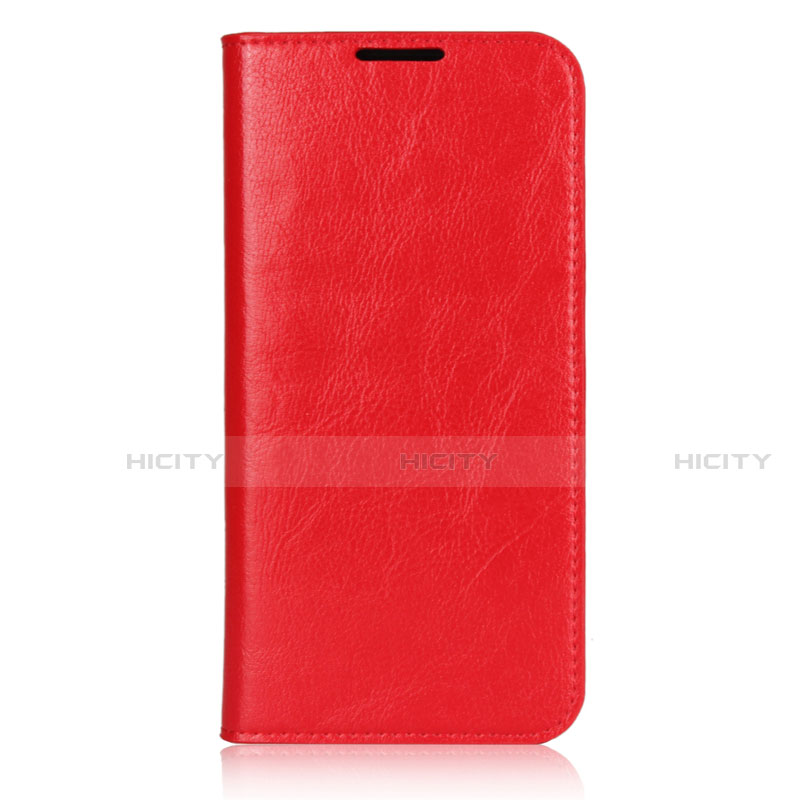 Custodia Portafoglio In Pelle Cover con Supporto L05 per Xiaomi Redmi Note 7 Pro Rosso