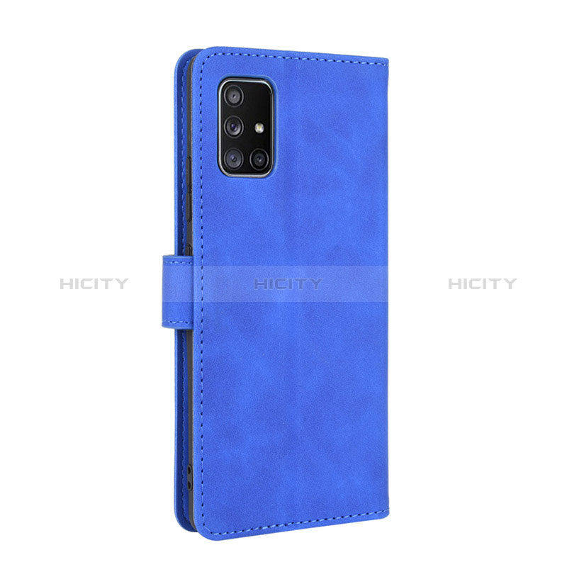 Custodia Portafoglio In Pelle Cover con Supporto L05Z per Samsung Galaxy A71 5G Blu