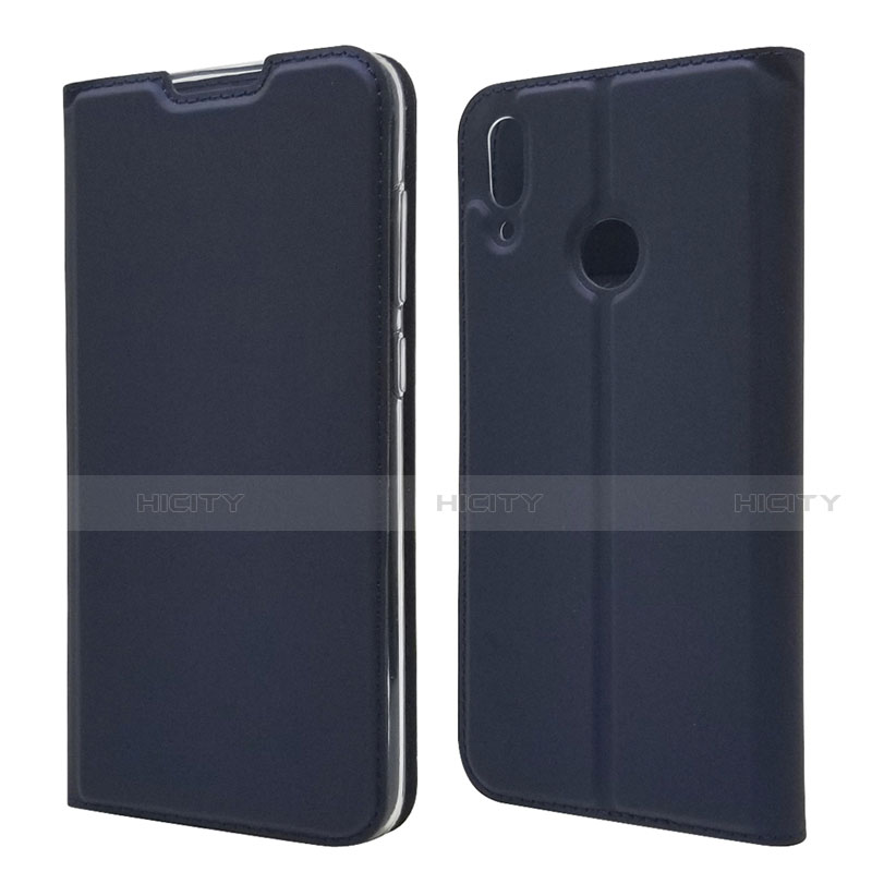 Custodia Portafoglio In Pelle Cover con Supporto L06 per Huawei Enjoy 9 Blu