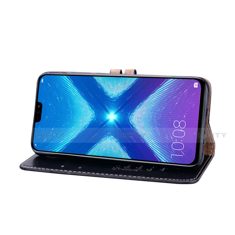 Custodia Portafoglio In Pelle Cover con Supporto L06 per Huawei Honor 8X