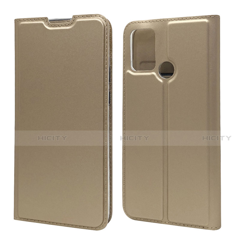 Custodia Portafoglio In Pelle Cover con Supporto L06 per Huawei Honor 9A Oro