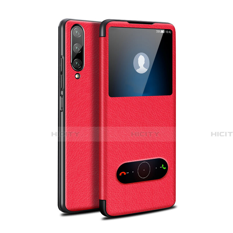 Custodia Portafoglio In Pelle Cover con Supporto L06 per Huawei Honor 9X Pro Rosso