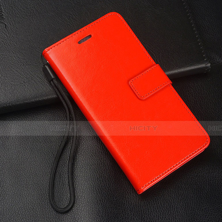 Custodia Portafoglio In Pelle Cover con Supporto L06 per Huawei Honor 9X Rosso