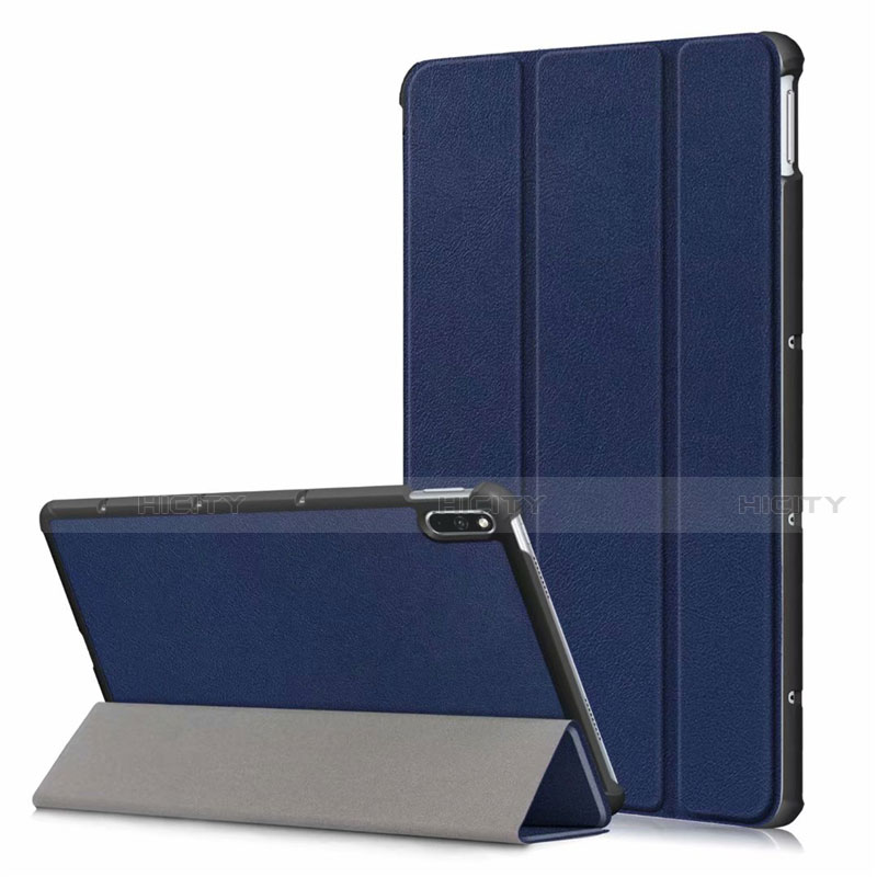 Custodia Portafoglio In Pelle Cover con Supporto L06 per Huawei MatePad 10.4 Blu