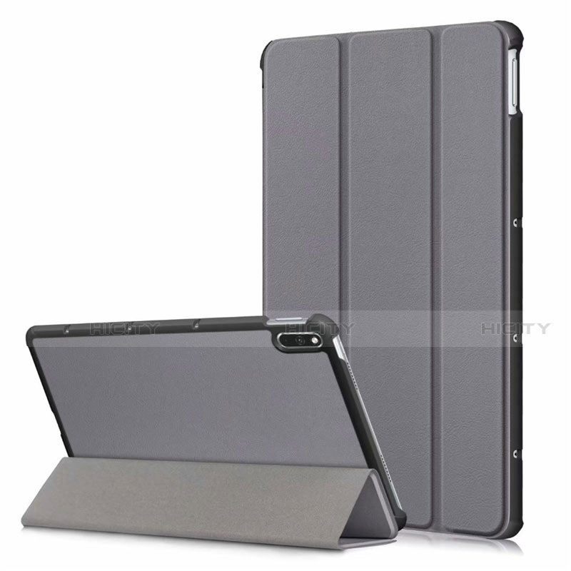 Custodia Portafoglio In Pelle Cover con Supporto L06 per Huawei MatePad 10.4 Grigio