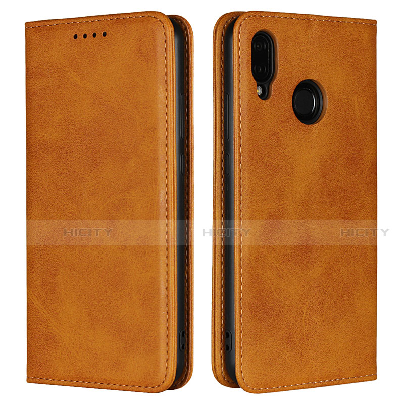 Custodia Portafoglio In Pelle Cover con Supporto L06 per Huawei Nova 3e Arancione