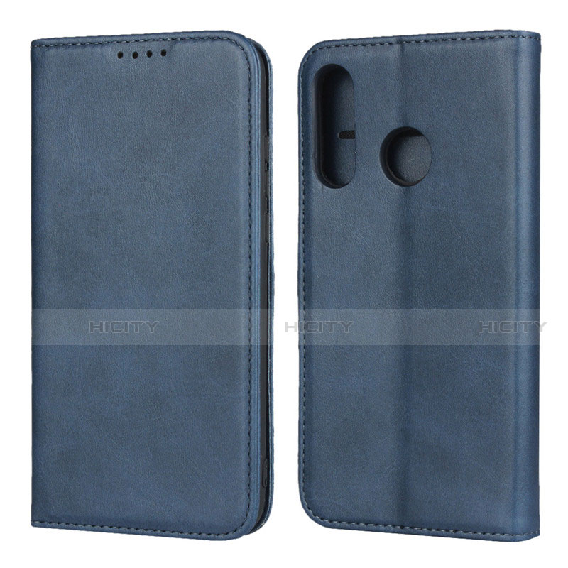 Custodia Portafoglio In Pelle Cover con Supporto L06 per Huawei P30 Lite Blu