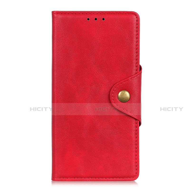 Custodia Portafoglio In Pelle Cover con Supporto L06 per LG K52 Rosso