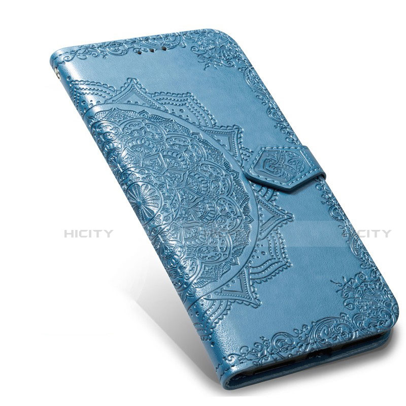 Custodia Portafoglio In Pelle Cover con Supporto L06 per Realme 6 Pro Blu