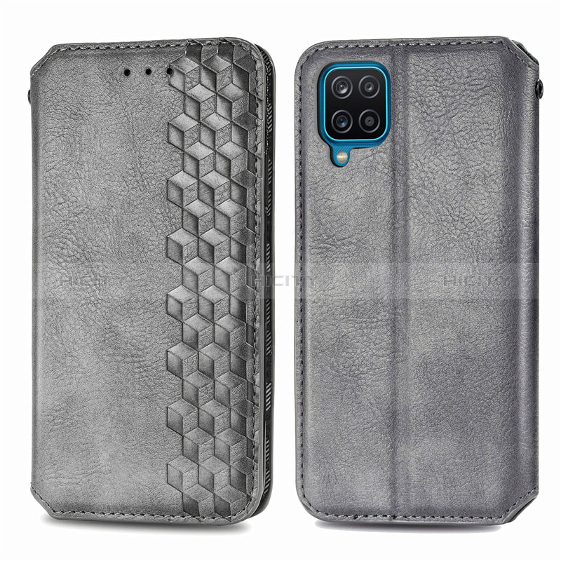 Custodia Portafoglio In Pelle Cover con Supporto L06 per Samsung Galaxy A12 Nacho