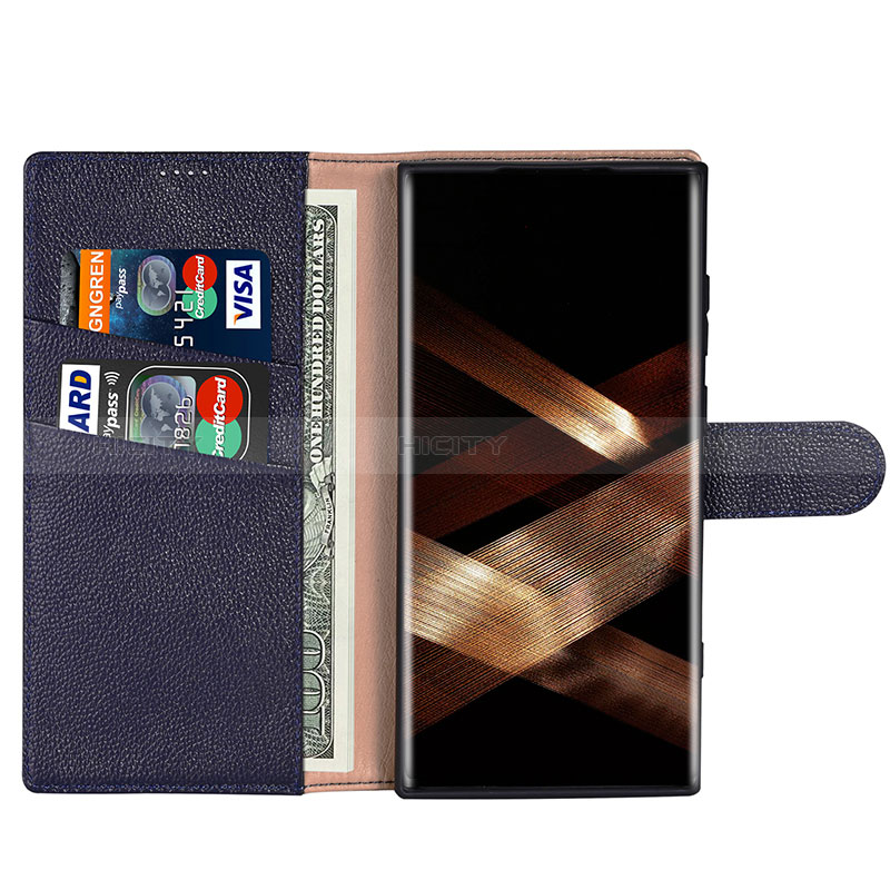 Custodia Portafoglio In Pelle Cover con Supporto L06 per Samsung Galaxy S24 Ultra 5G