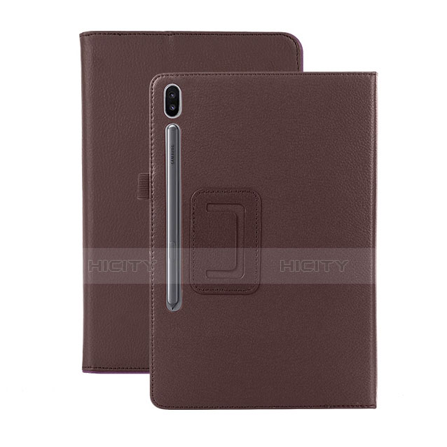 Custodia Portafoglio In Pelle Cover con Supporto L06 per Samsung Galaxy Tab S6 10.5 SM-T860