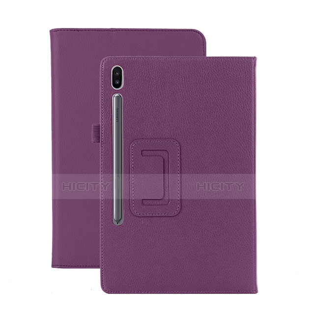 Custodia Portafoglio In Pelle Cover con Supporto L06 per Samsung Galaxy Tab S6 10.5 SM-T860