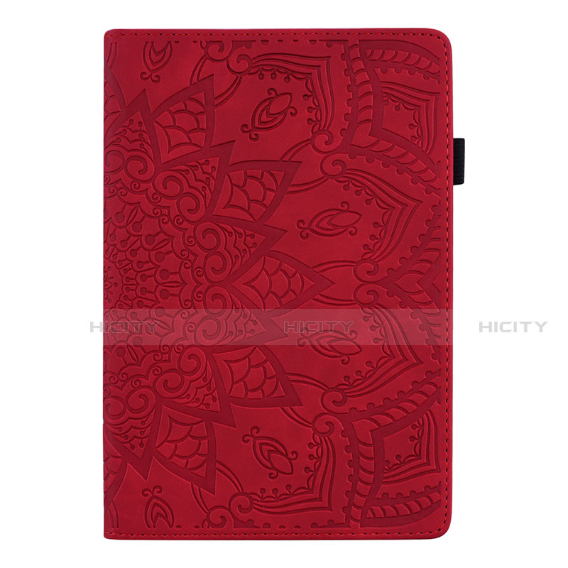 Custodia Portafoglio In Pelle Cover con Supporto L06 per Samsung Galaxy Tab S6 Lite 10.4 SM-P610 Rosso