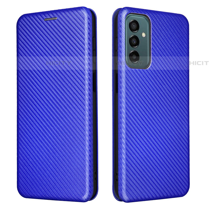 Custodia Portafoglio In Pelle Cover con Supporto L06Z per Samsung Galaxy F23 5G Blu