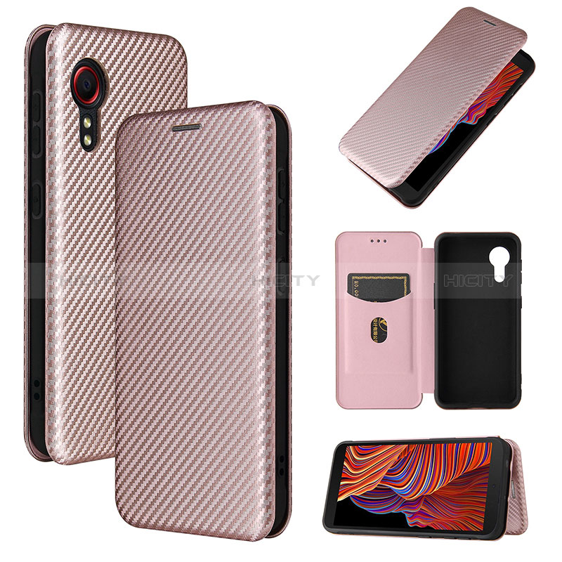 Custodia Portafoglio In Pelle Cover con Supporto L06Z per Samsung Galaxy XCover 5 SM-G525F