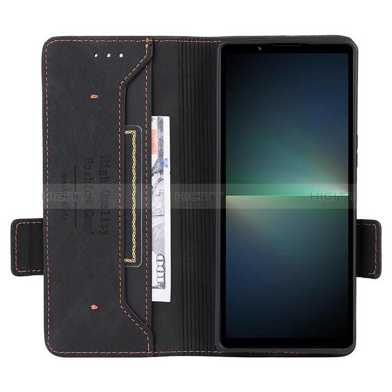 Custodia Portafoglio In Pelle Cover con Supporto L06Z per Sony Xperia 5 V