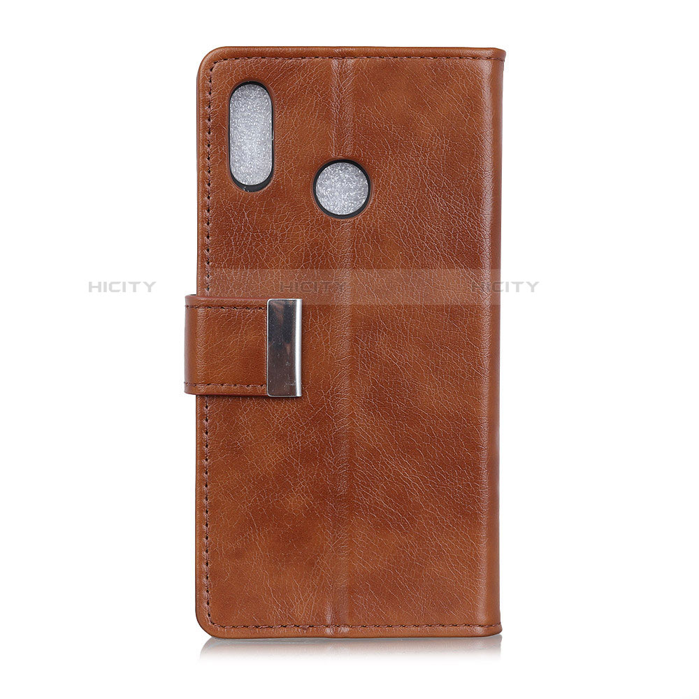 Custodia Portafoglio In Pelle Cover con Supporto L07 per Asus Zenfone 5 ZS620KL Marrone