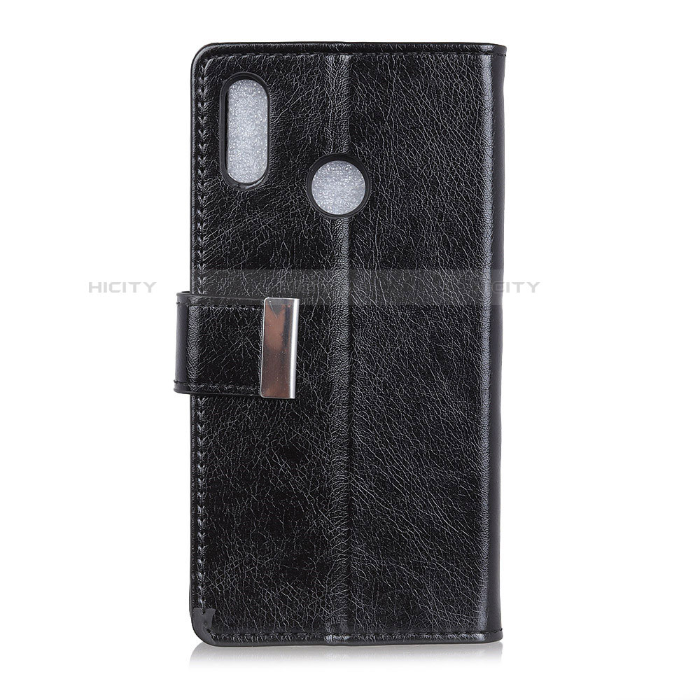 Custodia Portafoglio In Pelle Cover con Supporto L07 per Asus Zenfone 5 ZS620KL Nero