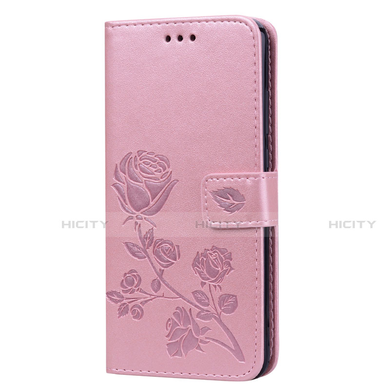 Custodia Portafoglio In Pelle Cover con Supporto L07 per Huawei Honor 8X Oro Rosa