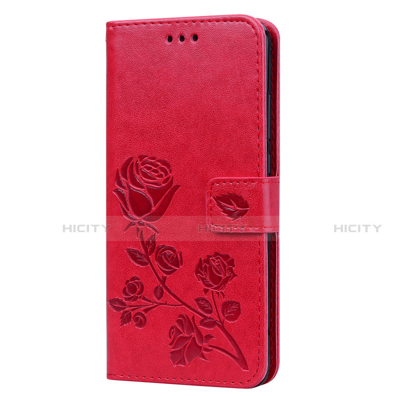 Custodia Portafoglio In Pelle Cover con Supporto L07 per Huawei Honor V10 Lite Rosso