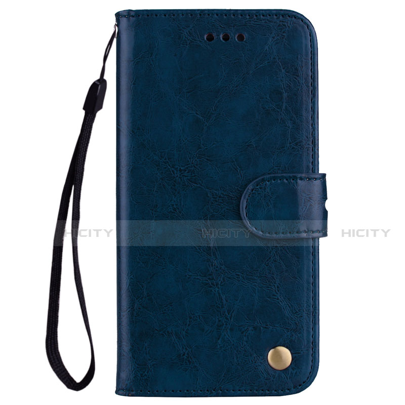 Custodia Portafoglio In Pelle Cover con Supporto L07 per Huawei Nova 3e Blu