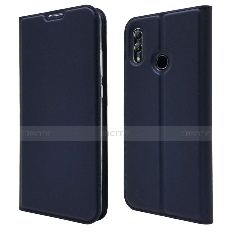 Custodia Portafoglio In Pelle Cover con Supporto L07 per Huawei P Smart (2019) Blu