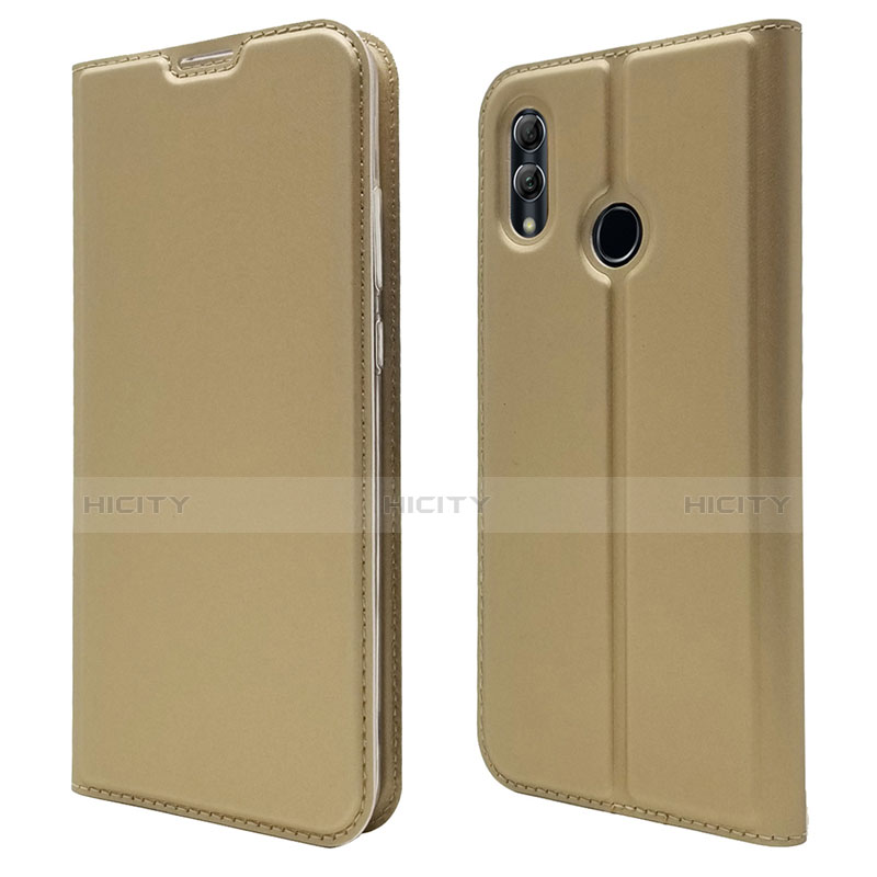 Custodia Portafoglio In Pelle Cover con Supporto L07 per Huawei P Smart (2019) Oro