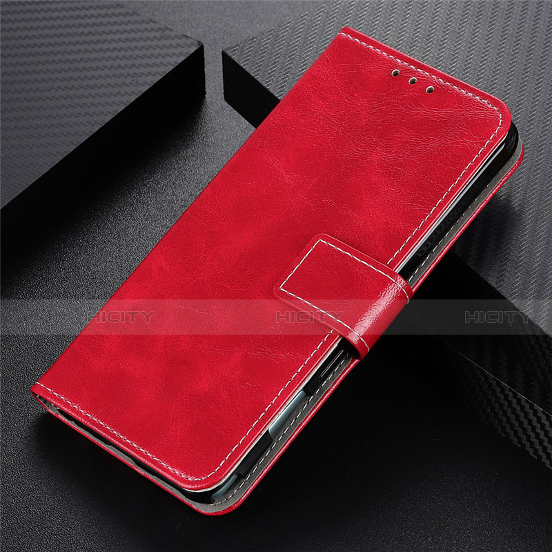 Custodia Portafoglio In Pelle Cover con Supporto L07 per Motorola Moto G9 Plus Rosso